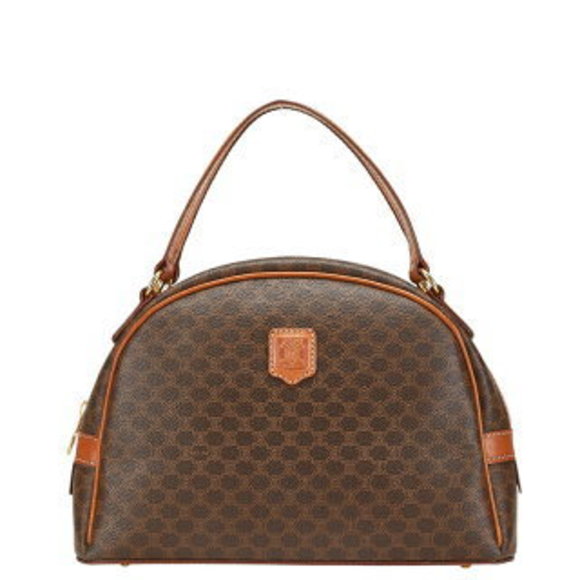 Celine Macadam handbag brown leather - Picture 1 of 6